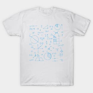 Math formulae (blue) T-Shirt